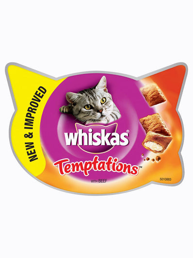 Whiskas Temptations Cat Treats with Beef